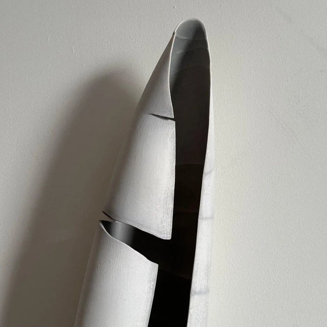 Early 21st Century Contemporary Porcelain Wall Art / Hanging Vessel by Ceramic Artist, Paula Murray For Sale - Image 5 of 11