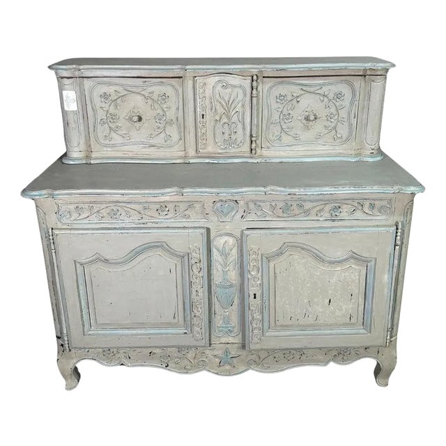Mid 19th Century French Provencal Painted Buffet For Sale