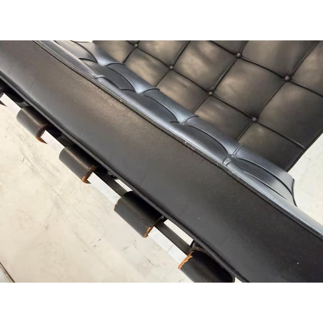 Leather Barcelona Chair by Ludwig Mies van der Rohe for Knoll Inc. For Sale - Image 13 of 16