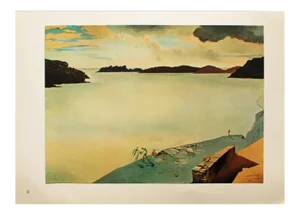 1957 After Salvador Dali "Landscape of Port-Lligat", First Edition Period Photogravure