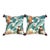 Pair of Custom Tropical Monkey Print Linen Pillows With Tassels For Sale