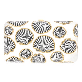 2025 Judith Leiber Mollusk Aurum Crystal Evening Bag Clutch Shoulder Minaudiere For Sale