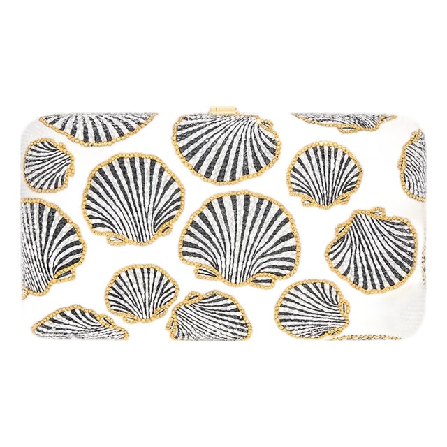 2025 Judith Leiber Mollusk Aurum Crystal Evening Bag Clutch Shoulder Minaudiere For Sale