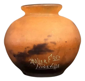 Art Nouveau Marbled Glass Vase