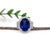 11.8ct Statement Tanzanite Ring With Natural Diamonds: Solid 14k Gold, 16x12mm, Size 6.75 For Sale - Image 4 of 6