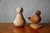 Wood Minimalist Scandinavian Turned & Carved Wooden Birds, 1970s, Set of 2 For Sale - Image 7 of 9