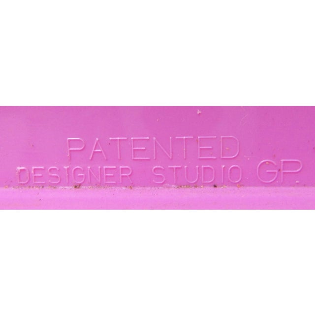 Postmodern Italian Designer Studio Gp Pink Folding Chair, 1980s For Sale - Image 12 of 12