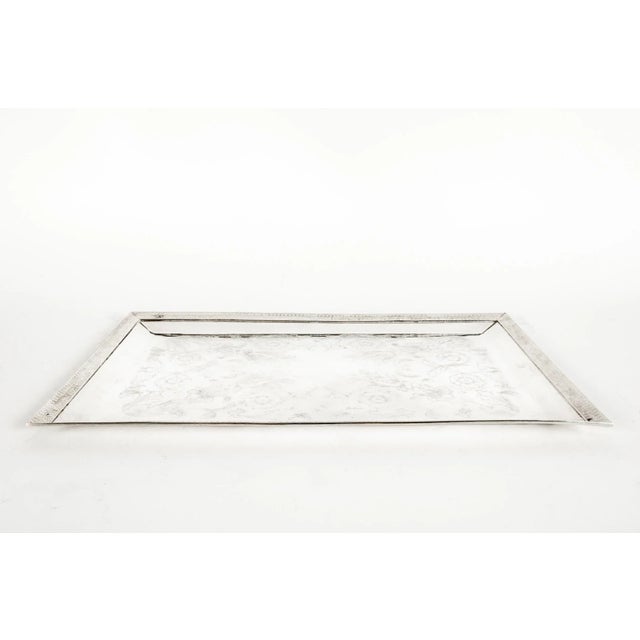 English Sheffield Plated Barware / Tableware Tray For Sale - Image 11 of 13