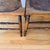 Brown Pair Pressed Back Chairs With Leather Seats For Sale - Image 8 of 11