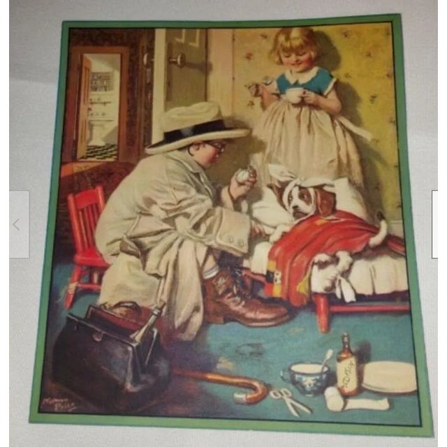 1940s Original Oil on Canvas Painting After Norman Mills Price For Sale In Philadelphia - Image 6 of 12