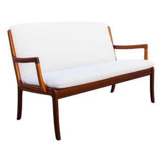 Restored 1960s Danish Settee by Ole Wanscher for Cado For Sale