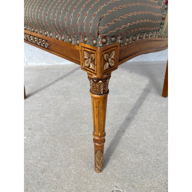 Henredon French Regency Style Upholstered Accent Chair For Sale - Image 13 of 15