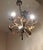 1970s Vintage Chandelier in a Floral Design Made of Gold-Colored Metal, 1970s For Sale - Image 5 of 7