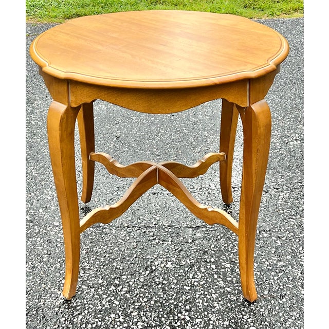 French Country Ethan Allen Country French Side Table Finish 246 For Sale - Image 3 of 8