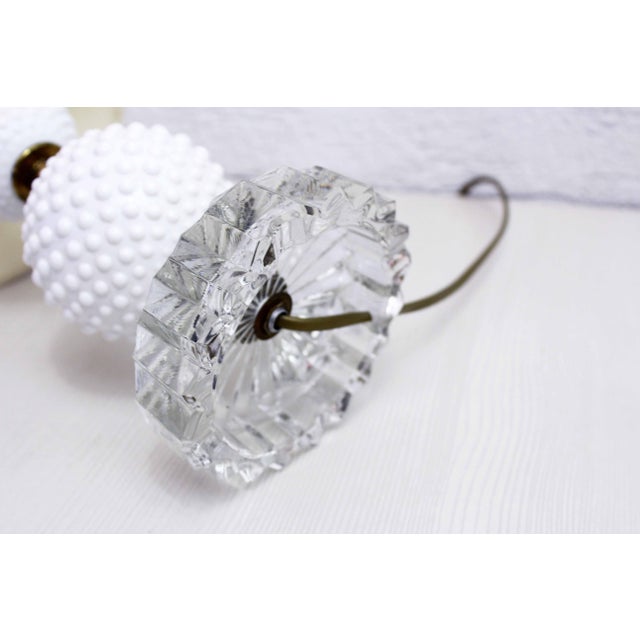 Metal Mid-Century Glass Table Lamp, 1950s For Sale - Image 7 of 12