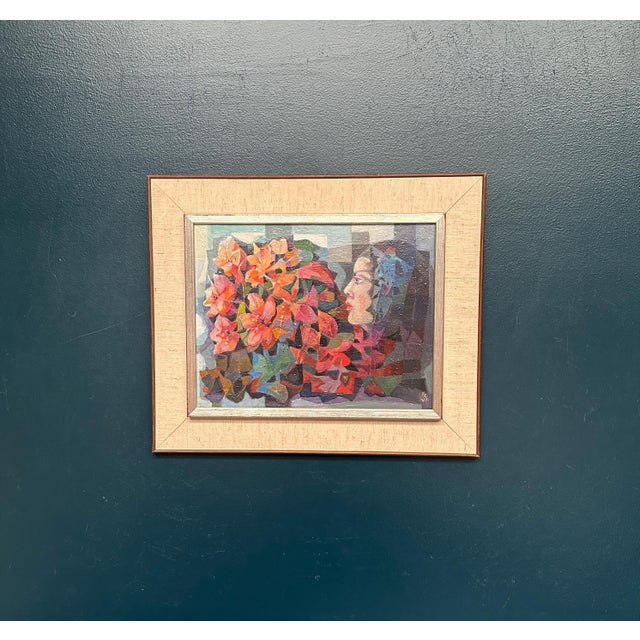Ragnar Ring, Flower Girl, 1975, Oil Painting on Panel, Framed For Sale - Image 11 of 14