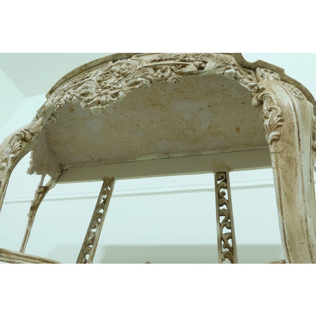 French Style Heavy Iron Paint Decorated Table For Sale - Image 9 of 10
