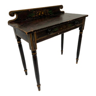 Antique Folk Art Painted Desk For Sale