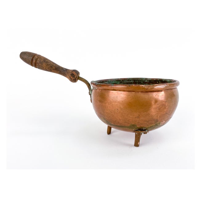 African Antique African Copper Brazier-Style Fireplace Saucepan For Sale - Image 3 of 9