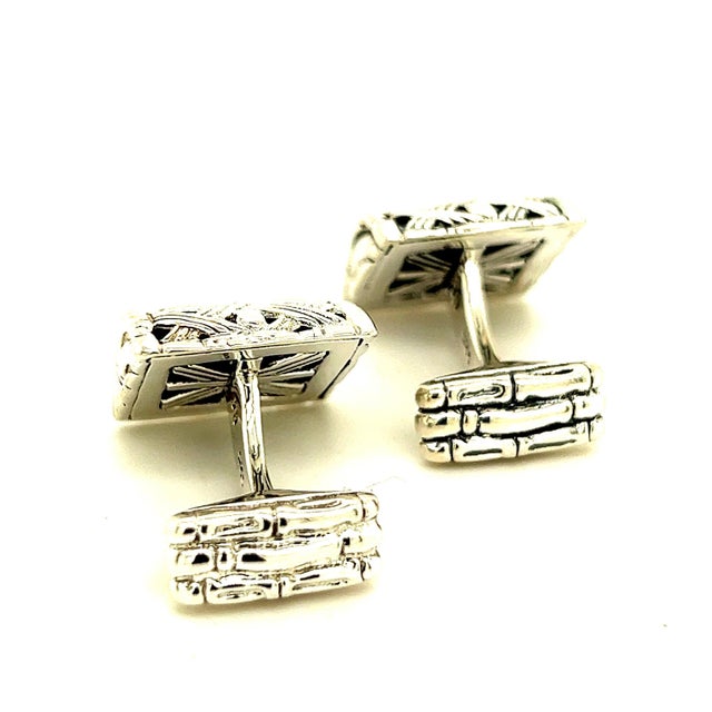 1990s 1990s John Hardy Estate Cufflinks Sterling Silver, 2 Pieces For Sale - Image 5 of 7