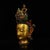 Religious Late 20th Century Nepalese Gilt Bronze & Polychrome Tara Head, Handcrafted Buddhist Deity Sculpture For Sale - Image 3 of 9