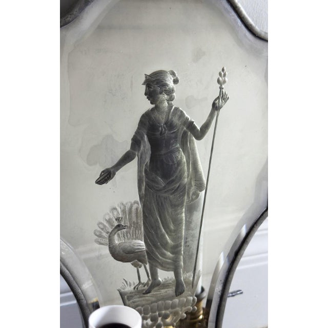 Early 20th Century Early 20th Century Venetian Mirrored Sconces - A Pair For Sale - Image 5 of 7