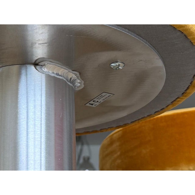 Silver Set of 3 - Tabouret Bar Stool by Axel Chay For Sale - Image 8 of 8