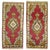 Rare set of vintage Turkish Oushak rugs. Measuring 19'' x 38'' and 22'' x 42''.