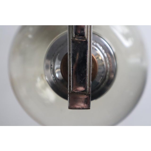 Art Nouveau Chandelier in Chrome and Brass, 1920s For Sale - Image 13 of 18