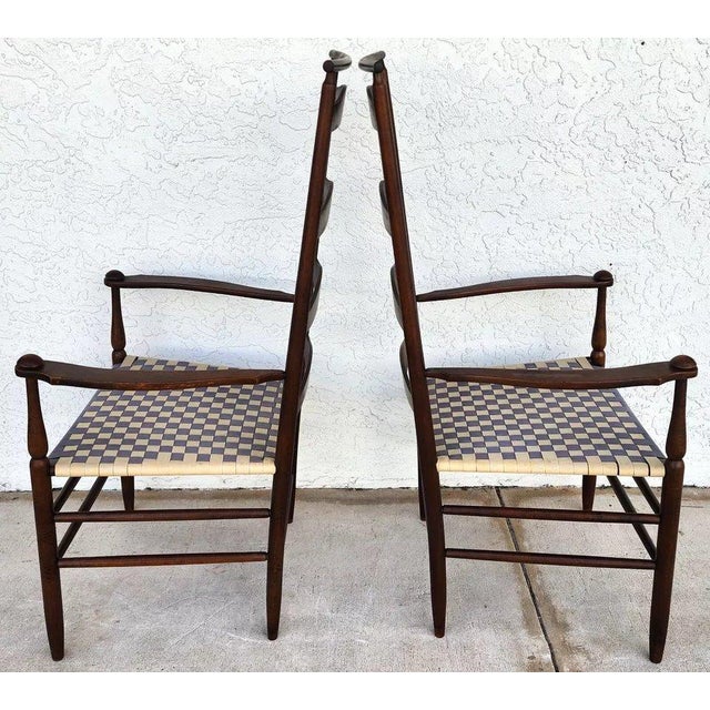 1970s Nichols & Stone Shaker Armchairs Pair For Sale - Image 5 of 12