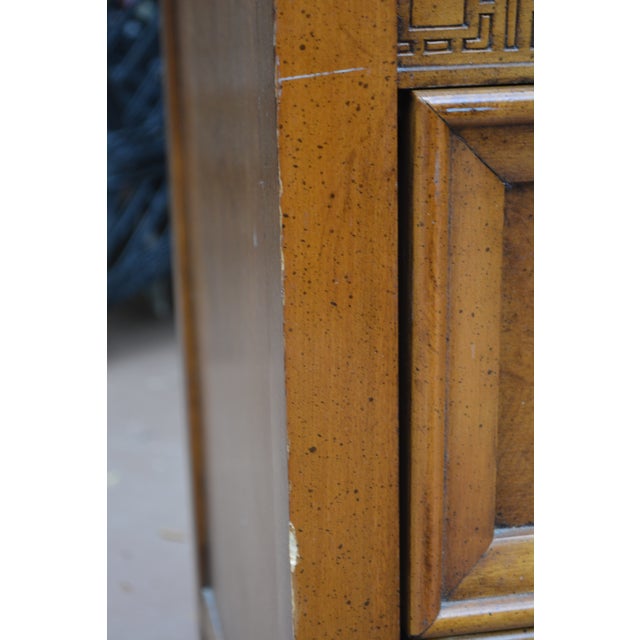 Vintage Henry Link Mandarin Collection Burlwood Triple Dresser / Chest of Drawers Credenza For Sale - Image 10 of 14