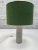 Mid-Century Modern Ceramic Table Lamp with Green Shade, 1960s For Sale - Image 4 of 11