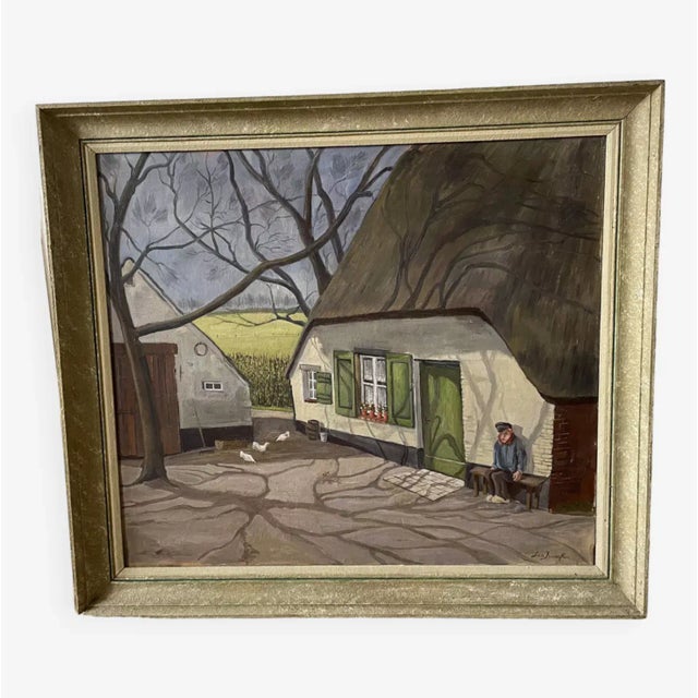 Farm View, 1890s, Oil on Canvas For Sale - Image 10 of 10