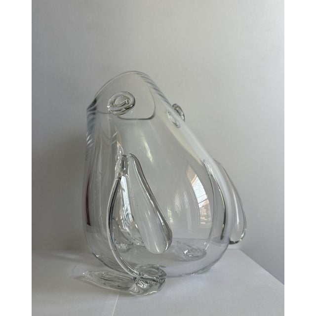 Mid 20th Century Blenko Style Frog Prince Glass Vase For Sale - Image 4 of 8