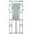 Metal French Art Deco Aluminum Hall Tree with Mirror For Sale - Image 7 of 15