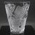 Art Nouveau Vintage 1950s Lalique Ispahan Clear & Frosted Crystal Vase With Roses in Relief For Sale - Image 3 of 8