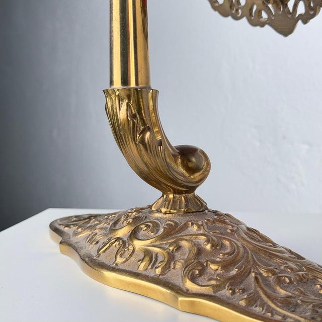 Italian Liberty Gilt Brass Table Mirror with Pierced Frame, 1900s For Sale - Image 14 of 18