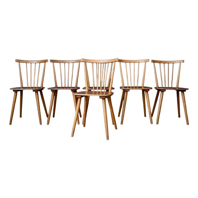 Scandinavian Bistro Chairs, Set of 6 For Sale