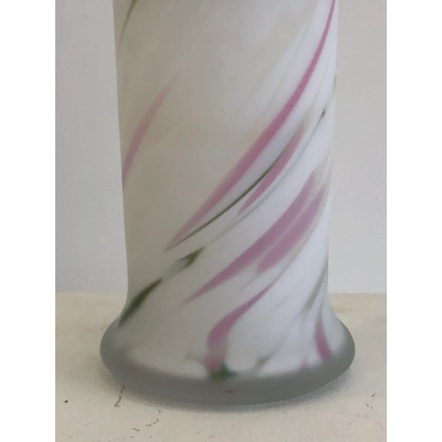 Mid 20th Century Vintage Opaque Art Glass Vase For Sale - Image 5 of 6