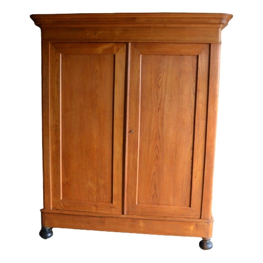 Antique Cherry Wood Cabinet For Sale
