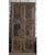 A striking pair of vintage carved closet doors handcrafted from reclaimed wood, featuring an intricate blue floral motif...