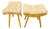 Mid-Century Modern Maple Ottomans, Czechoslovakia, 1960s, Set of 2 For Sale