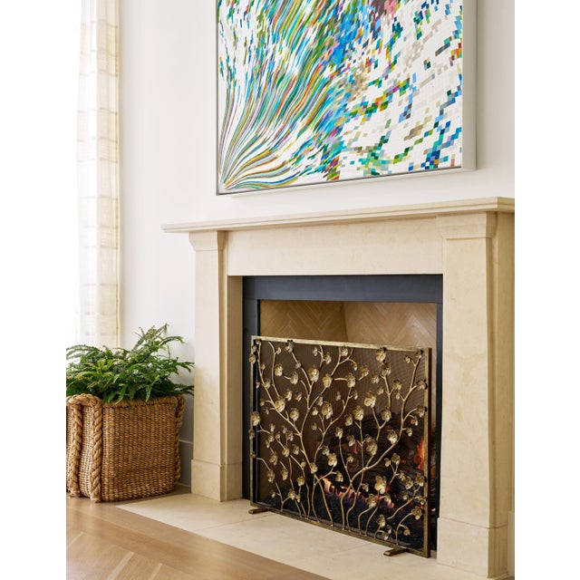 The Primrose Garden Fireplace Screen brings the beauty of a blooming garden indoors, capturing the essence of nature in a...