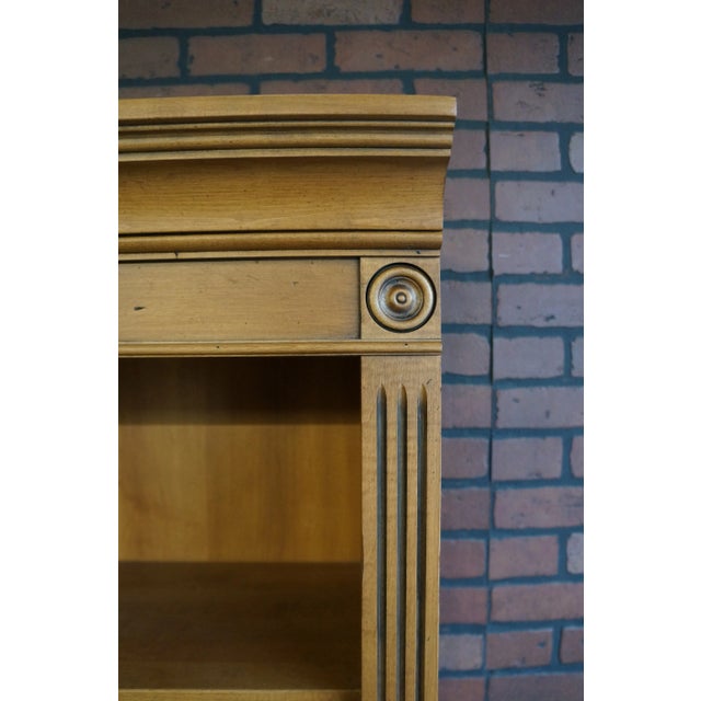 New Country by Ethan Allen bookcase cabinet. An easy going blend of American, English and European Country influence....