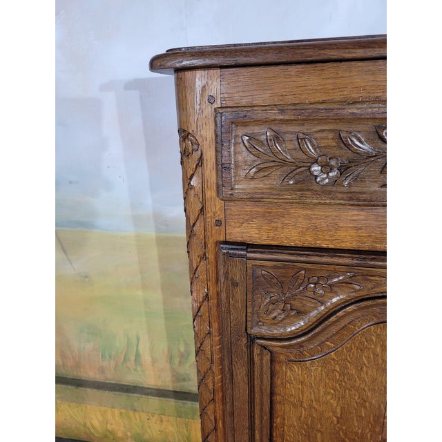 19th Century Norman Jam Cupboard in Oak For Sale - Image 11 of 13