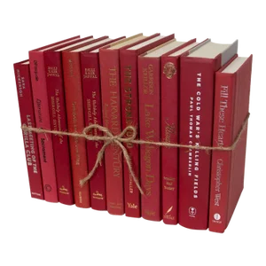 Decorative Books - Cherry Book Bundle - 1 Foot of Red Books