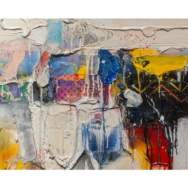 Abstract Robert Baribeau "Milbrook in Yellow", Painting For Sale - Image 3 of 4