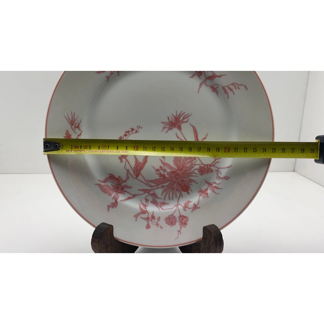 Ceramic Vintage Limoges Hard Porcelain Plates by Georges Boyer, 1960s, Set of 12 For Sale - Image 7 of 9