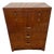 Gorgeous Mid Century Art Deco Revival Dresser Chest Four Drawers Brass Pulls For Sale