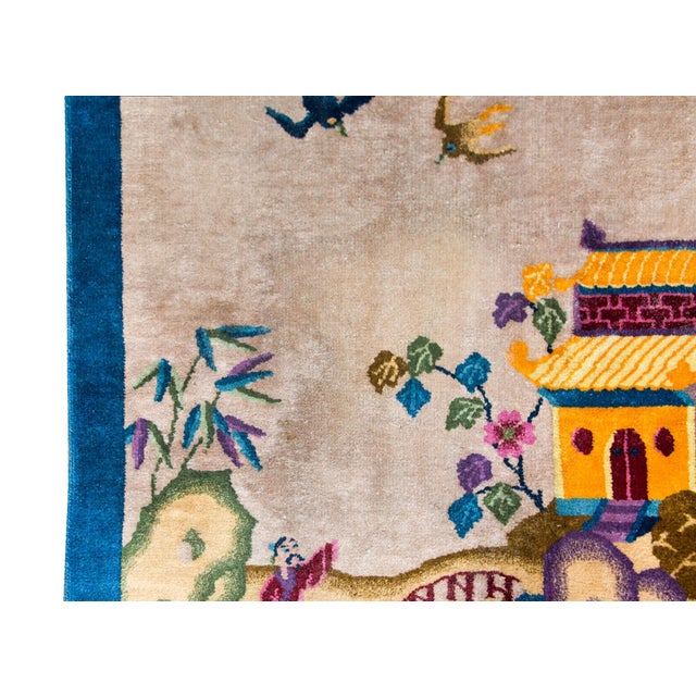 Early 20th Century Chinese Art Deco Rug For Sale - Image 10 of 14